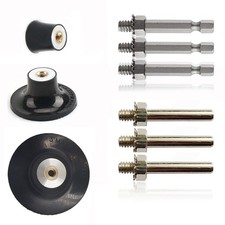 Soporte para discos de lijado con bloqueo enrollable de 2/3 pulgadas, almohadilla de respaldo, adaptador de cambio rápido 4 piezas