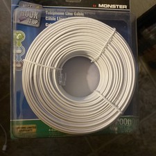Monster 140095-00 Just Hook It Up Telephone Line Cable 100 ft. T052