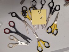 8 PAIRS SCISSORS hair cutting  crafts  ECT  LOT 14