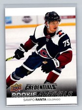 2021-22 Upper Deck Credentials #RA-42 Sampo Ranta Colorado Avalanche