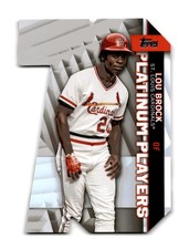 Lou Brock 2021 Topps Update Topps Platinum Players Die Cuts #PDC-68 Mint