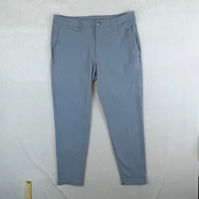 Lululemon ABC Pant Slim Fit Trouser Men 33x28 Warpstreme Asphalt Grey Commuter