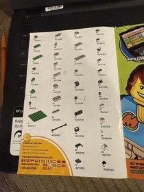 Lego #3844 Creationary Game box tray booklet cards see Description A Few Missing