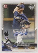 2018 Topps Holiday Bowman Auto Turkey 22/35 Brandon Woodruff #TH-BW Auto 2b5