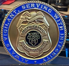 Mayo Clinic Global Security Challenge Coin Law Enforcement Police Minnesota