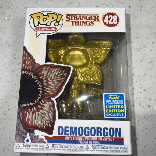 Stranger Things Demogorgon Funko #428 Gold 2019 Summer Convention Exclusive