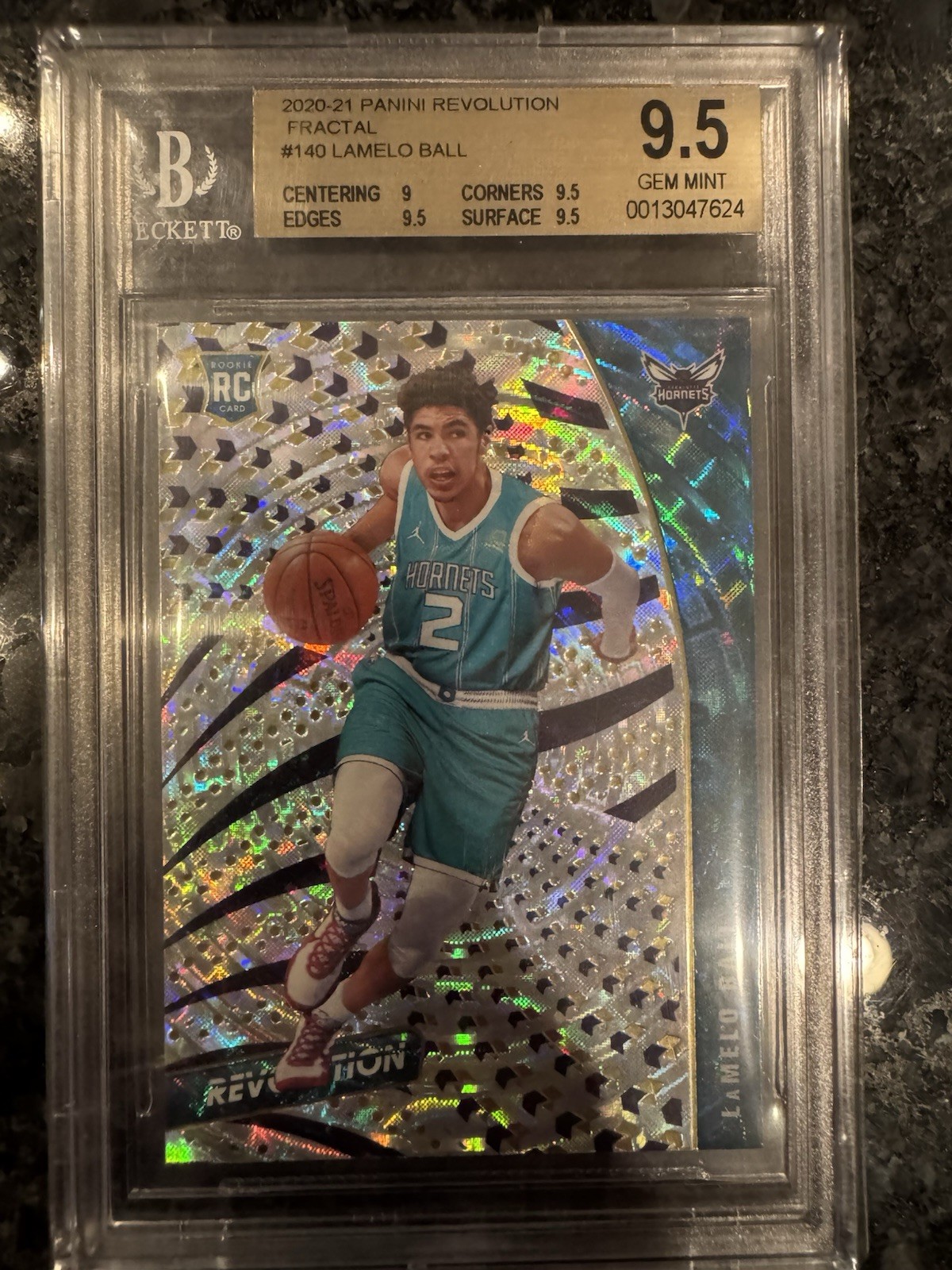 LAMELO BALL 2020-21 Revolution Fractal Rookie RC - GEM MINT BGS 9.5