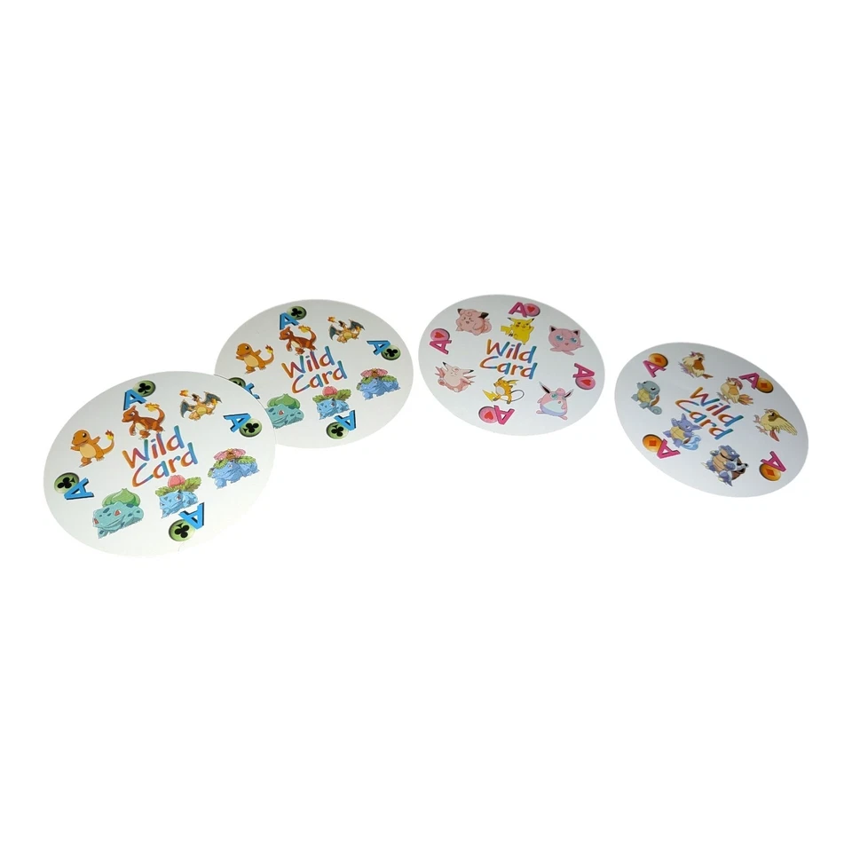 Juego de Cartas Rummy Vintage Nintendo Pokemon Redondo 1999 Pikachu Años 90 Foto 4 de 4