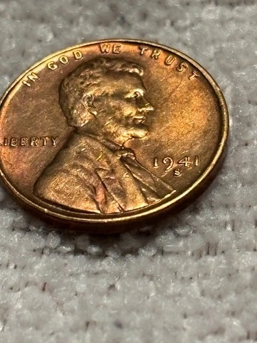 1941 s wheat penny au free shipping nice coin
