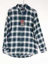 NWT Chaps Shirt Mens M Plaid Button Down Cotton Casual Outdoor