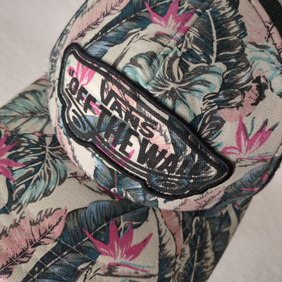 Vans Off The Wall Floral Womens Baseball Trucker Hat Cap One Size Adjustable