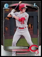 2025 Bowman Sammy Stafura BCP-100 Chrome Prospects Cincinnati Reds