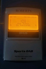 Roberts Sports DAB RD-14 FM DAB Digital Radio SilverBeige DigitalDisplay Vintage