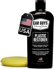 Plastic Restorer for Interiors Exteriors - 8 Oz with Foam Applicator