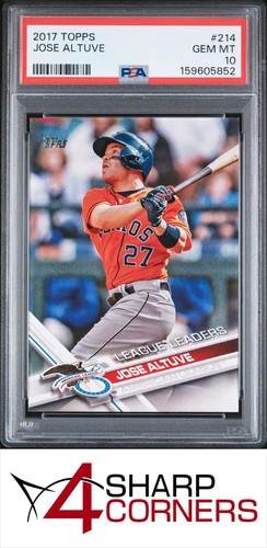 2017 TOPPS #214 JOSE ALTUVE ASTROS PSA 10