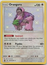 Oranguru SV44/SV94 Shiny Rare Hidden Fates Shiny Vault Pokemon Holo LP
