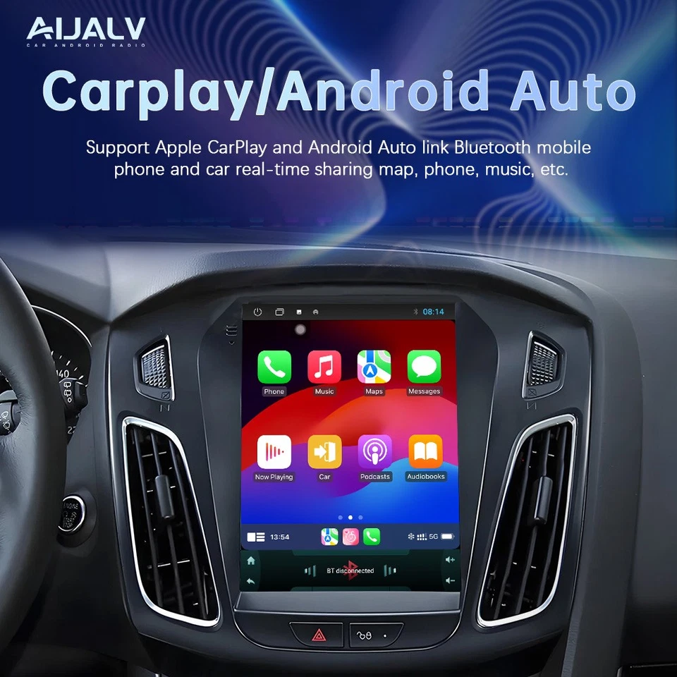 Stereo for Ford Focus 2012-2018 Car Radio Android Auto Wireless CarPlay GPS Navi Foto 4 de 4