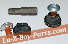 La-Z-Boy GENUINE Recliner FOOTREST LEGREST PARTS Silver Bolt Grommet OEM LazyBoy