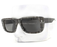 Burberry Jarvis Sunglasses B 4376U 3804/87 Charcoal Gray Check Plaid with Case