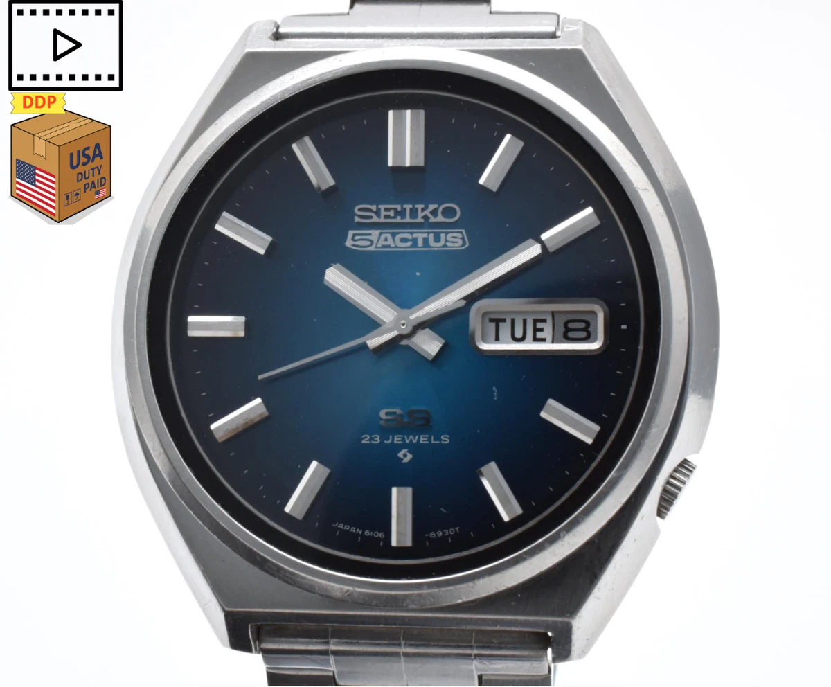 SEIKO アクタス 23ジュエル Seiko 5 Stainless Steel Band Wristwatches with 23 Jewels for sale
