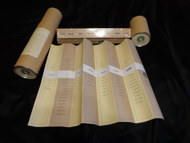 Set Of 8 Wooden Prose Creativity Desktop Cubes*1980s Bear Brook Company Gift!