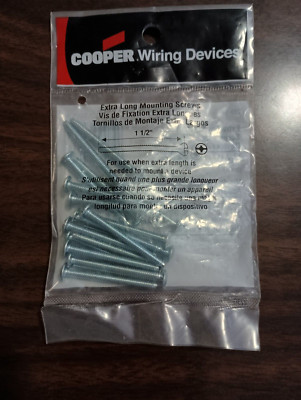 Cooper Wiring Devices - Extra Long Mounting Screws - 1-1/2 inch - 233-SP