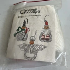 Artcraft Concepts Vintage 1978 Kit Macrame Christmas Characters #9847