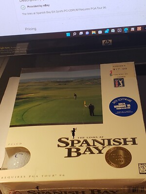The links at Spanish Bay EA Sports PC-CDROM Requires PGA Tour 96