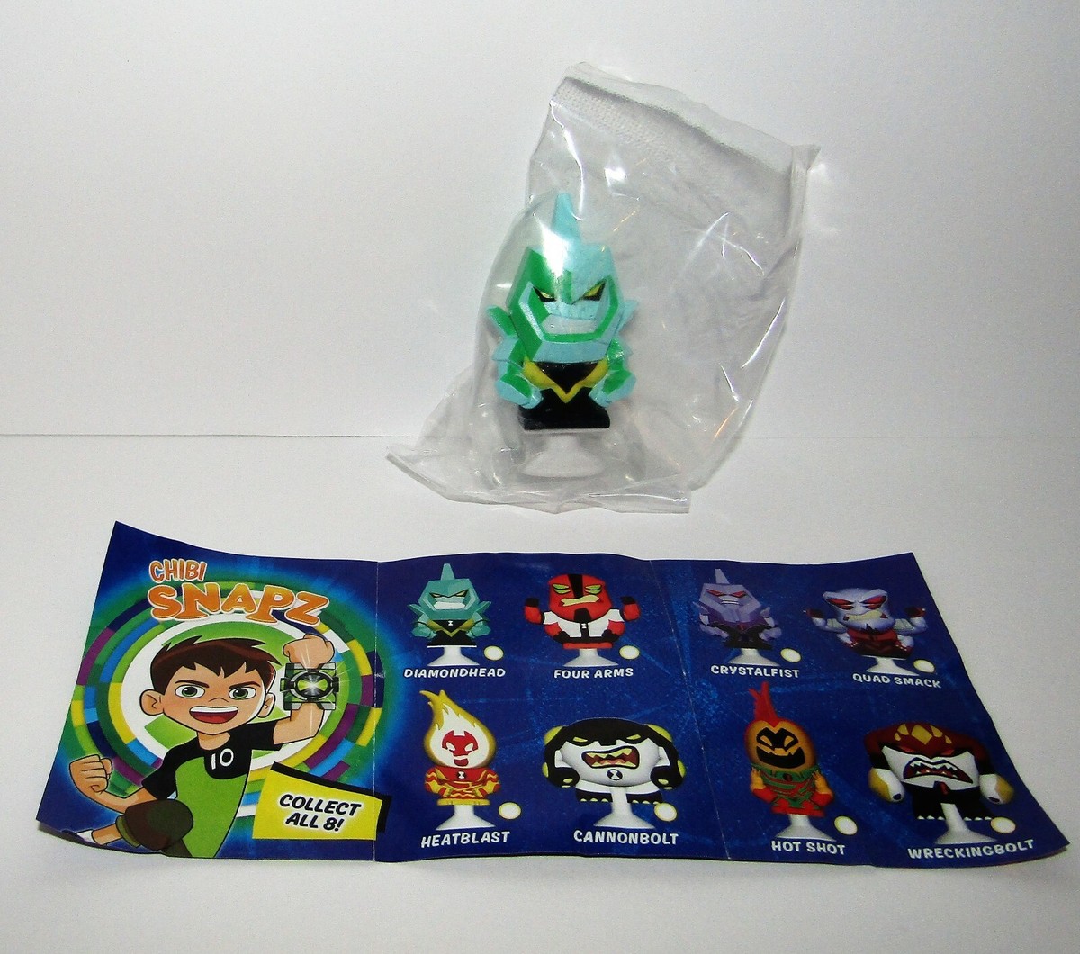BEN 10 CHIBI SNAPZ HEROES VS VILLAINS SINGLE FIGURE DIAMONDHEAD | eBay