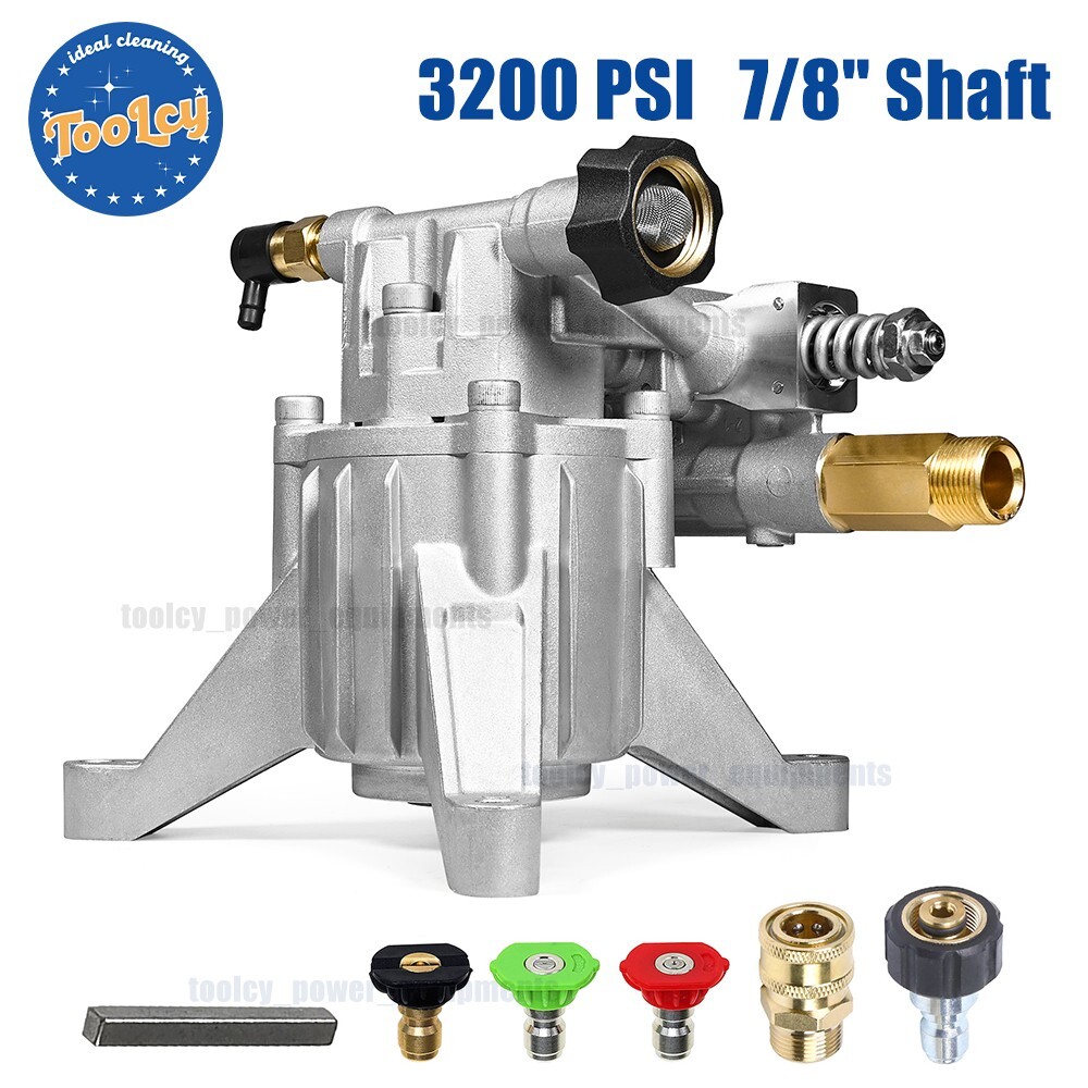 TOOLCY  3200 PSI 7/8" Vertical Pressure Washer Pump 2.5 GPM for Simpson, Ryobi