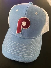 Philadelphia Phillies Vintage Throwback 1980’s Logo Baseball Trucker Hat Cap NEW