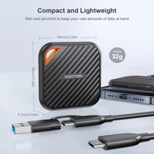 Kootion External SSD USB C PSSD to 2000MB/s Solid State Drive USB 3.2 Gen 2 High