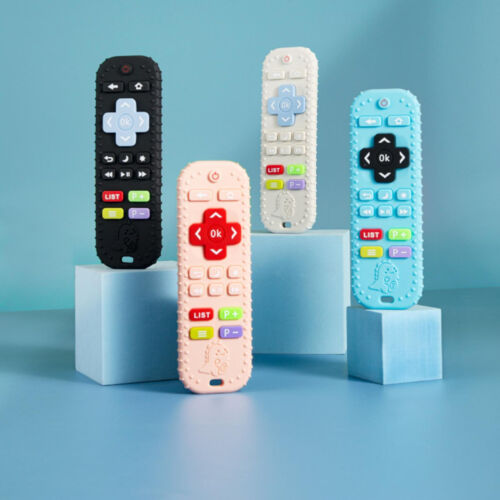 Remote Control Teether Silicone Kids Teething Toy Boys Girls Children Chew Toys - Picture 1 of 15