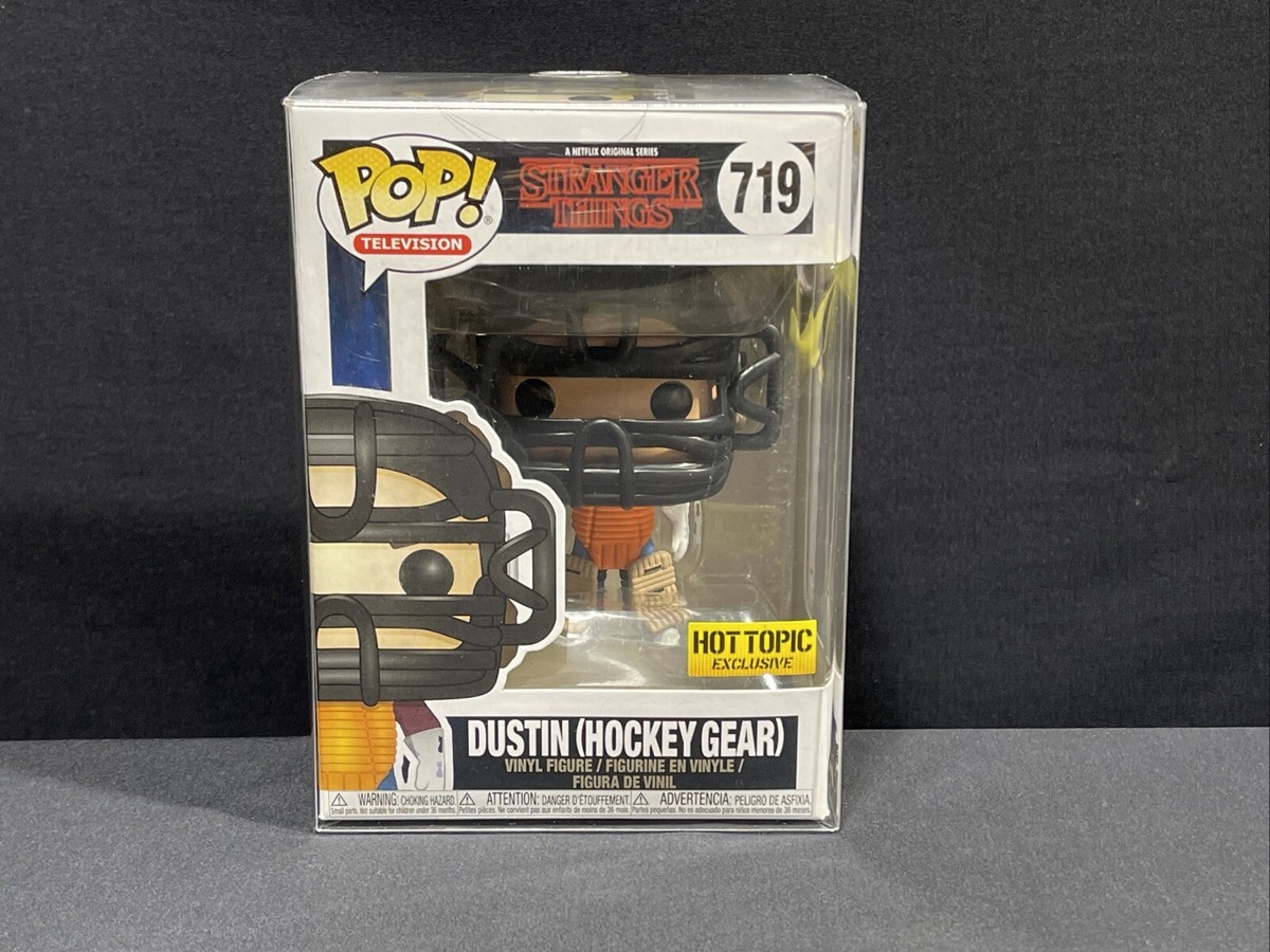 DUSTIN STRANGER THINGS FUNKO POP HOCKEY GEAR HOT TOPIC EXCLUSIVE