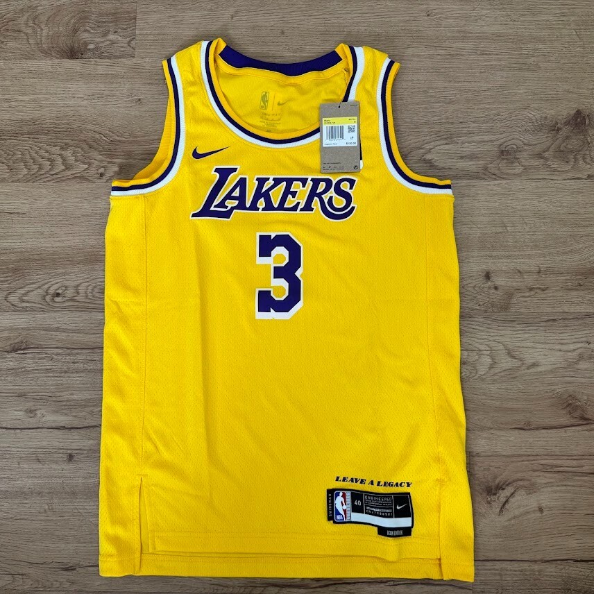 NWT Nike Anthony Davis LA Lakers Icon Edition Swingman Jersey Mens Small 40