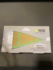 Lot de 14 fanions accessoires photo lune et étoiles bébé jalon croissance neuf