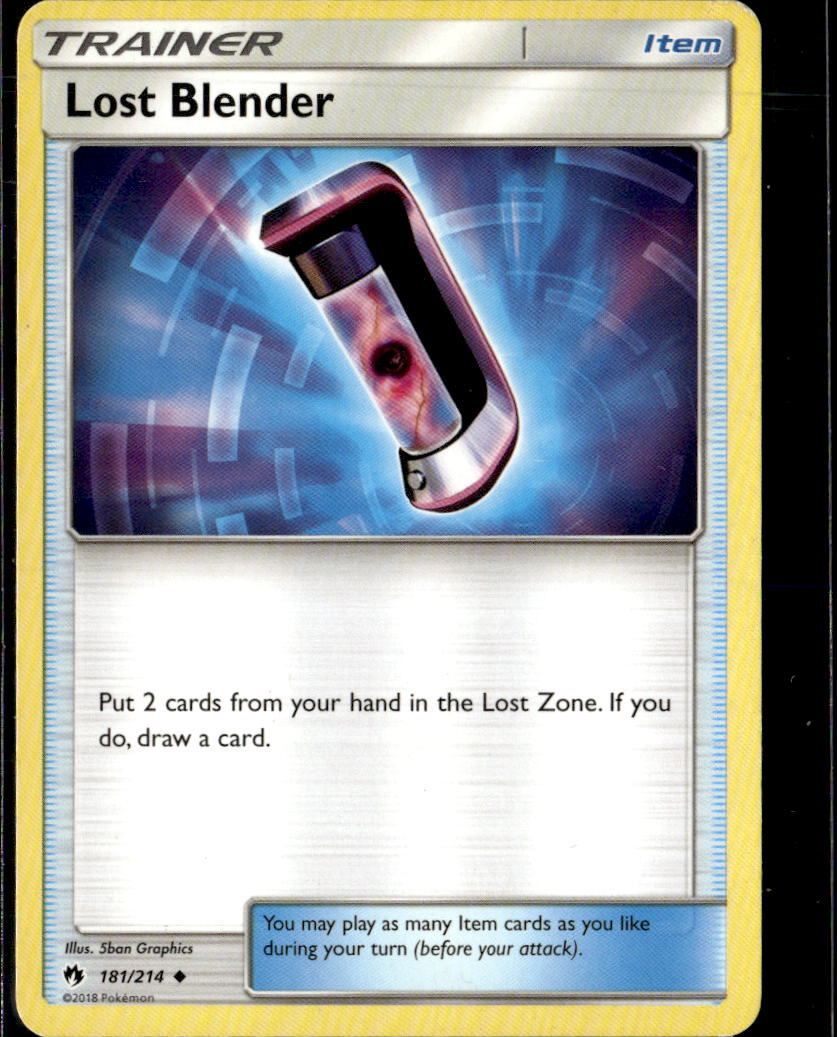 Pokemon Lost Blender 181/214 Lost Thunder Non Holo Uncommon 2 Card Lot