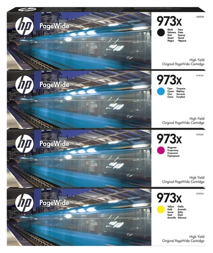 HP ORIGINAL 973X PATRONEN PageWide Pro 452dn 452dw 477dn 552dw 577dw 577z Set