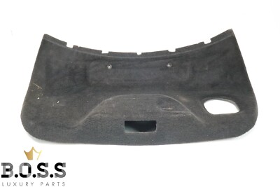 07-09 Jaguar XK XKR Carpet Trunk Lid Insert Lining Panel OEM Black