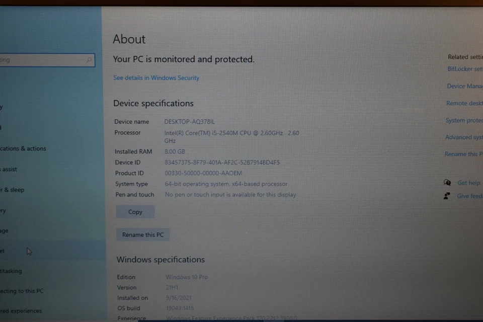 HP Elitebook 8460p Core i5 8GB RAM 240GB SSD Windows 10 WiFi AMD Radeon HD 6470M Foto 4 de 4