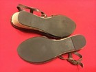 BASS Ciara ESPADRILLES Shoes Brown Leather T Strap WEDGE Sandal heels Womens 7.5 — photo 6