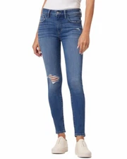 JOE'S CURVY SKINNY ANKLE MID RISE JEANS IN BLUE CYNLEE SIZE 27 $198