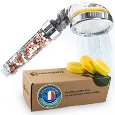 Aecodune Pommeau Douche XL Vitamine C Premium avec Filtre Eau - Anti Calcaire