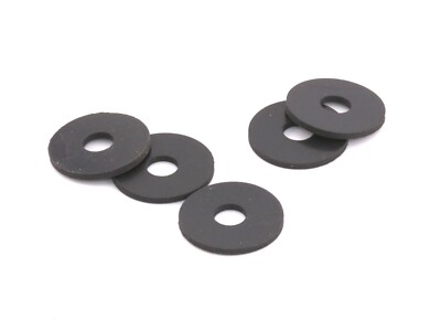 5/8" ID X 1 1/4" OD X 1/4" Thick Rubber Flat Washers - Vibration Dampening, Various Pack Sizes