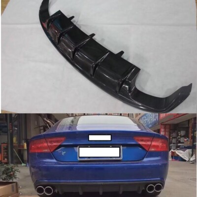 Upgraded rear lip spoiler diffuser FOR Audi S7 2012-2015 True carbon fiber car