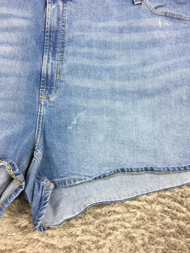 Old Navy O.G. Pantalones cortos de jean rectos para mujer talla 28 Plus azul denim Foto 4 de 4