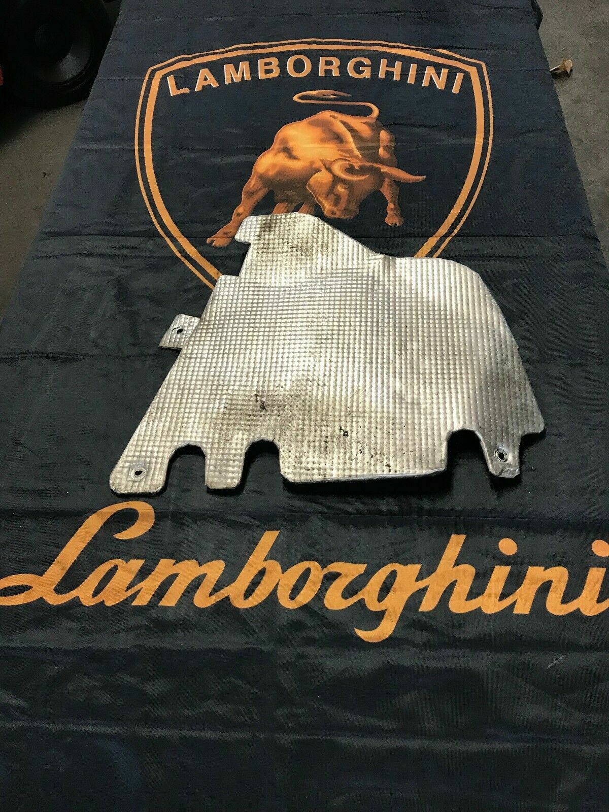 LAMBORGHINI GALLARDO COUPE SPYDER RIGHT ENGINE HEAT SHIELD PANEL OEM 407501716