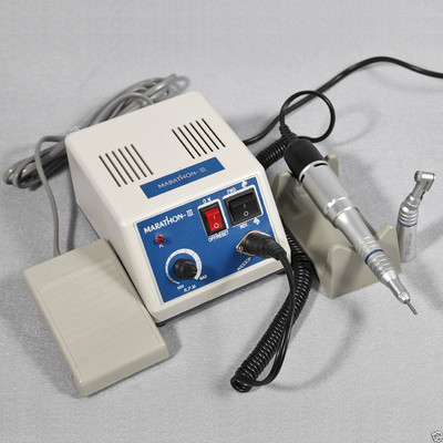 Lab Marathon 35K RPM Micromotor N-III + Low Slow Contra Straight Handpiece USA