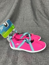 Speedo Toddler Girls' Mary Jane Water Shoes,4 Pairs 2 Small NEW, 2 Medium Pink