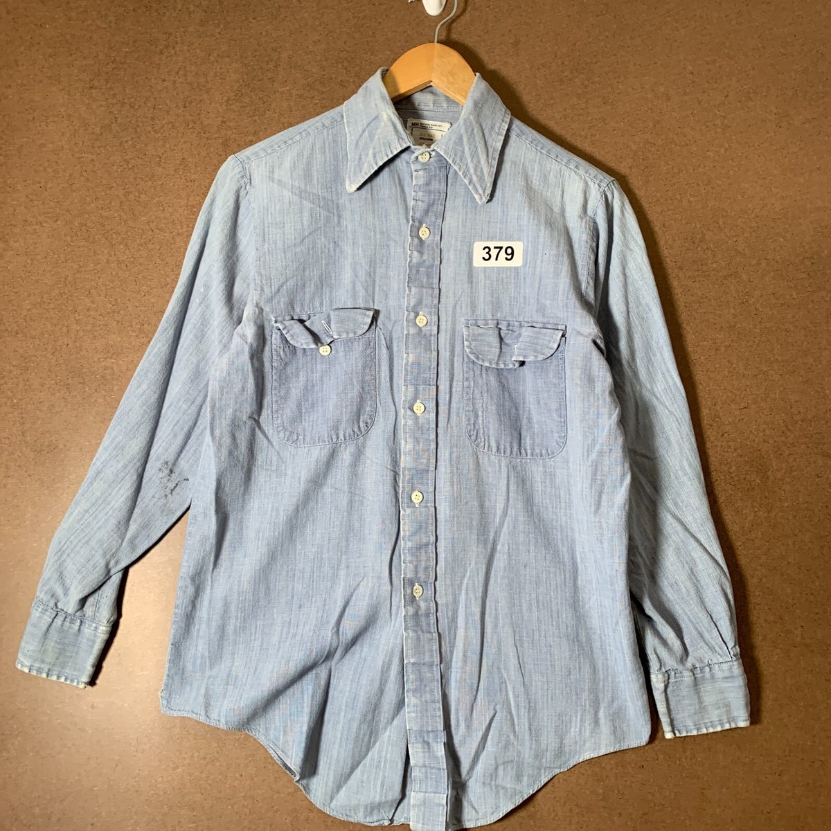 Vintage Big Mac Shirt Adult Size Large Blue Long Sleeve Men's